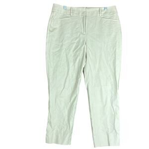 LOFT Womens Pants Tan Mid Rise The Curvy Riviera Ankle Stretch 6